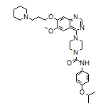 N-(4-Isopropoxyphenyl)-4-[6-methoxy-7-[3-(1-piperidyl)propoxy]-4-quinazolinyl]piperazine-1-carboxamide