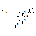 2-Cyclohexyl-N-(1-isopropyl-4-piperidyl)-6-methoxy-7-[3-(1-pyrrolidinyl)propoxy]quinazolin-4-amine