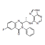 (S)-2-[1-[(9H-Purin-6-yl)amino]ethyl]-6-fluoro-3-phenylquinazolin-4(3H)-one