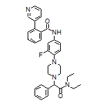 N-[4-[4-[2-(Diethylamino)-2-oxo-1-phenylethyl]-1-piperazinyl]-3-fluorophenyl]-2-(3-pyridyl)benzamide