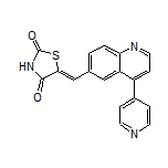 (Z)-5-[[4-(4-Pyridyl)-6-quinolyl]methylene]thiazolidine-2,4-dione