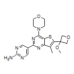 2-Amino-5-[6-(3-methoxy-3-oxetanyl)-7-methyl-4-morpholinothieno[3,2-d]pyrimidin-2-yl]pyrimidine