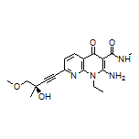 (R)-2-Amino-1-ethyl-7-(3-hydroxy-4-methoxy-3-methylbut-1-yn-1-yl)-N-methyl-4-oxo-1,4-dihydro-1,8-naphthyridine-3-carboxamide