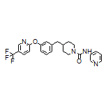 N-(3-Pyridyl)-4-[3-[[5-(trifluoromethyl)-2-pyridyl]oxy]benzyl]piperidine-1-carboxamide