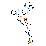 N-(2,6-Difluorophenyl)-5-[3-[2-[[5-ethyl-2-methoxy-4-[4-[4-(methylsulfonyl)-1-piperazinyl]-1-piperidyl]phenyl]amino]-4-pyrimidinyl]imidazo[1,2-a]pyridin-2-yl]-2-methoxybenzamide