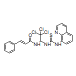 N-[2,2,2-Trichloro-1-[3-(8-quinolyl)thioureido]ethyl]cinnamamide