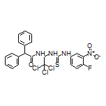 2,2-Diphenyl-N-[2,2,2-trichloro-1-[3-(4-fluoro-3-nitrophenyl)thioureido]ethyl]acetamide
