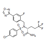 (R)-2-[4-Chloro-N-[2-fluoro-4-(1,2,4-oxadiazol-3-yl)benzyl]phenylsulfonamido]-5,5,5-trifluoropentanamide
