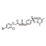 2-(4-Bromo-2-chlorophenoxy)-N-[[4-[N-(4,6-dimethyl-2-pyrimidinyl)sulfamoyl]phenyl]carbamothioyl]acetamide