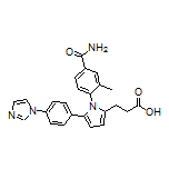 3-[5-[4-(1-Imidazolyl)phenyl]-1-(4-carbamoyl-2-methylphenyl)-2-pyrrolyl]propanoic Acid