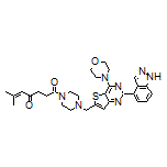 1-[4-[[2-(4-Indazolyl)-4-morpholinothieno[3,2-d]pyrimidin-6-yl]methyl]-1-piperazinyl]-6-methyl-5-heptene-1,4-dione