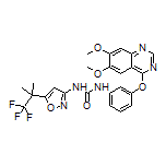 1-[3-[(6,7-Dimethoxy-4-quinazolinyl)oxy]phenyl]-3-[5-(1,1,1-trifluoro-2-methyl-2-propyl)-3-isoxazolyl]urea