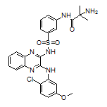 2-Amino-N-[3-[N-[3-[(2-chloro-5-methoxyphenyl)amino]-2-quinoxalinyl]sulfamoyl]phenyl]-2-methylpropanamide