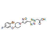 2-[5-[3-[4-(2-Bromo-5-fluorophenoxy)-1-piperidyl]-5-isoxazolyl]-2H-tetrazol-2-yl]acetic Acid