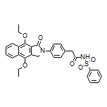 2-[4-(4,9-Diethoxy-1-oxo-1H-benzo[f]isoindol-2(3H)-yl)phenyl]-N-(phenylsulfonyl)acetamide