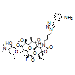 (3aS,4R,7S,9R,10R,11R,13R,15R,15aR)-1-[4-[4-(3-Aminophenyl)-1H-1,2,3-triazol-1-yl]butyl]-10-[[(2S,3R,4S,6R)-4-(dimethylamino)-3-hydroxy-6-methyltetrahydro-2H-pyran-2-yl]oxy]-4-ethyl-7-fluoro-11-methoxy-3a,7,9,11,13,15-hexamethyloctahydro-1H-[1]oxacyclotetradecino[4,3-d]oxazole-2,6,8,14(7H,9H)-tetraone