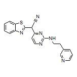 2-(2-Benzothiazolyl)-2-[2-[[2-(3-pyridyl)ethyl]amino]-4-pyrimidinyl]acetonitrile