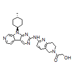2-Hydroxy-1-[2-[[9-(trans-4-methylcyclohexyl)-9H-pyrido[4’,3’:4,5]pyrrolo[2,3-d]pyrimidin-2-yl]amino]-7,8-dihydro-1,6-naphthyridin-6(5H)-yl]ethanone