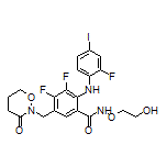 3,4-Difluoro-2-[(2-fluoro-4-iodophenyl)amino]-N-(2-hydroxyethoxy)-5-[(3-oxo-1,2-oxazinan-2-yl)methyl]benzamide
