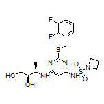 N-[2-[(2,3-Difluorobenzyl)thio]-6-[[(2R,3R)-3,4-dihydroxy-2-butyl]amino]-4-pyrimidinyl]azetidine-1-sulfonamide