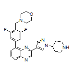 4-[2,6-Difluoro-4-[3-[1-(4-piperidyl)-4-pyrazolyl]-5-quinoxalinyl]benzyl]morpholine
