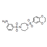 3-[[4-[(2,3-Dihydrobenzo[b][1,4]dioxin-6-yl)sulfonyl]-1,4-diazepan-1-yl]sulfonyl]aniline