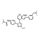 3-[4-[4-[2-[3-[(Dimethylamino)methyl]phenyl]-7-azaindol-4-yl]-1-ethyl-3-pyrazolyl]phenyl]-1,1-dimethylurea