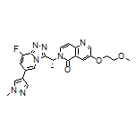 (R)-6-[1-[8-Fluoro-6-(1-methyl-4-pyrazolyl)-[1,2,4]triazolo[4,3-a]pyridin-3-yl]ethyl]-3-(2-methoxyethoxy)-1,6-naphthyridin-5(6H)-one