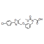 2-[[3-[[2-(4-Chlorophenyl)-5-methyl-4-oxazolyl]methoxy]benzyl](methoxycarbonyl)amino]acetic Acid