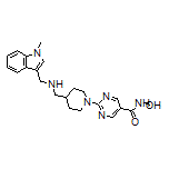 N-Hydroxy-2-[4-[[[(1-methyl-3-indolyl)methyl]amino]methyl]-1-piperidyl]pyrimidine-5-carboxamide