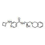 (S)-2-(Cyclobutylamino)-N-[3-(3,4-dihydroisoquinolin-2(1H)-yl)-2-hydroxypropyl]isonicotinamide