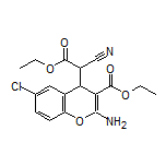 Ethyl 2-Amino-6-chloro-4-(1-cyano-2-ethoxy-2-oxoethyl)-4H-chromene-3-carboxylate