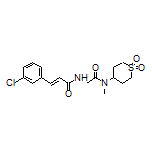 (E)-3-(3-Chlorophenyl)-N-[2-[(1,1-dioxidotetrahydro-2H-thiopyran-4-yl)(methyl)amino]-2-oxoethyl]acrylamide