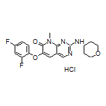 6-(2,4-Difluorophenoxy)-8-methyl-2-[(tetrahydro-2H-pyran-4-yl)amino]pyrido[2,3-d]pyrimidin-7(8H)-one Hydrochloride