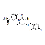 3-[3-Bromo-4-[(2,4-difluorobenzyl)oxy]-6-methyl-2-oxopyridin-1(2H)-yl]-N,4-dimethylbenzamide