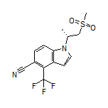 (R)-1-[1-(Methylsulfonyl)-2-propyl]-4-(trifluoromethyl)indole-5-carbonitrile