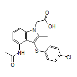 2-[4-Acetamido-3-[(4-chlorophenyl)thio]-2-methyl-1-indolyl]acetic Acid