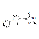 5-[[2,5-Dimethyl-1-(3-pyridyl)-3-pyrrolyl]methylene]-2-thioxothiazolidin-4-one