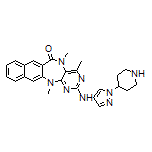 4,5,13-Trimethyl-2-[[1-(4-piperidyl)-4-pyrazolyl]amino]-5H-naphtho[2,3-e]pyrimido[5,4-b][1,4]diazepin-6(13H)-one