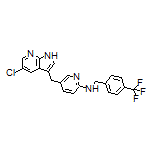 5-[(5-Chloro-7-azaindol-3-yl)methyl]-N-[4-(trifluoromethyl)benzyl]pyridin-2-amine