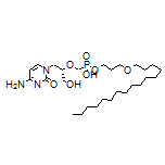 3-(Hexadecyloxy)propyl Hydrogen [[[(S)-1-(4-Amino-2-oxopyrimidin-1(2H)-yl)-3-hydroxy-2-propyl]oxy]methyl]phosphonate