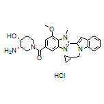 [(3S,4R)-3-Amino-4-hydroxy-1-piperidyl][2-[1-(cyclopropylmethyl)-2-indolyl]-7-methoxy-1-methyl-5-benzimidazolyl]methanone Hydrochloride