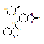 (R)-N-[1,3-Dimethyl-6-(2-methyl-1-piperazinyl)-2-oxo-2,3-dihydro-5-benzimidazolyl]-2-methoxybenzamide