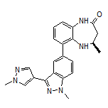 (R)-4-Methyl-6-[1-methyl-3-(1-methyl-4-pyrazolyl)-5-indazolyl]-4,5-dihydro-1H-benzo[b][1,4]diazepin-2(3H)-one