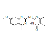 2-[(7-Methoxy-4-methyl-2-quinazolinyl)amino]-5,6-dimethylpyrimidin-4(3H)-one