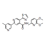 N-[(5,6-Dimethoxy-2-pyridyl)methyl]-5’-methyl-5-(2-thiazolyl)-[2,3’-bipyridine]-4-carboxamide