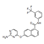 6-[(2-Amino-4-pyrimidinyl)oxy]-N-[3-(trifluoromethyl)phenyl]-1-naphthamide