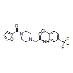 N-[2-Chloro-5-(trifluoromethyl)phenyl]-2-[4-(furan-2-carbonyl)-1-piperazinyl]acetamide