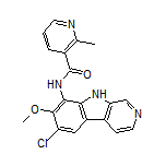 N-(6-Chloro-7-methoxy-9H-pyrido[3,4-b]indol-8-yl)-2-methylnicotinamide