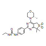 (S)-1-[4-[7,7-Dimethyl-4-(3-methylmorpholino)-6,6-dioxido-5,7-dihydrothieno[3,4-d]pyrimidin-2-yl]phenyl]-3-ethylurea